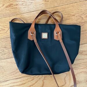 Dooney & Bourke Navy and Brown Tote Bag